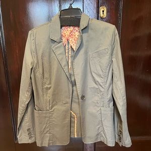cAbi Button Military Cotton Blend Blazer